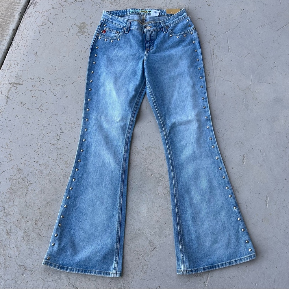 Vintage Mudd Flared Jeans with Studded Detail